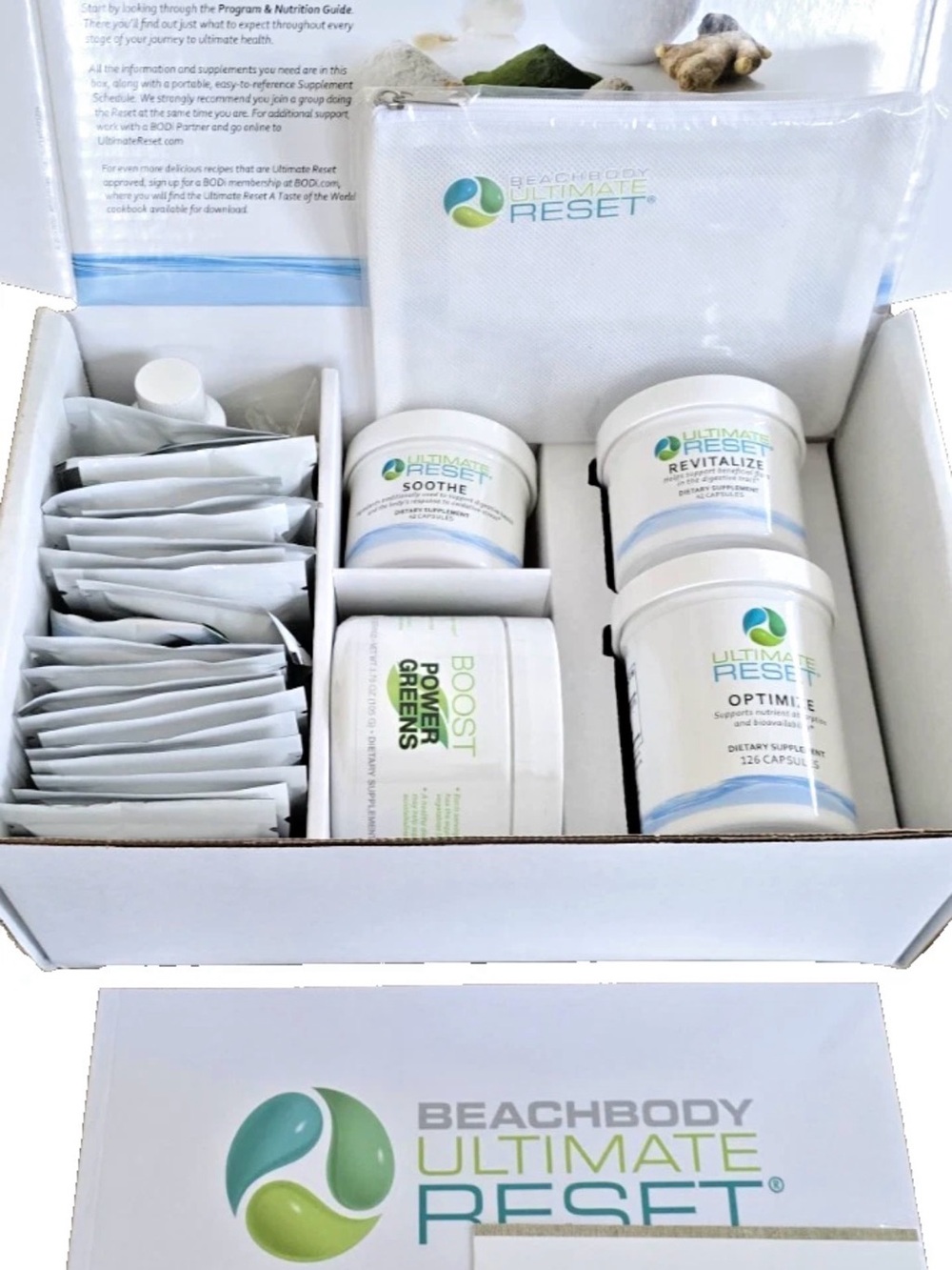 Beachbody Ultimate Reset Kit - White with Green & Blue Accents